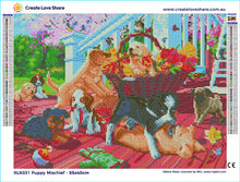 將圖片載入圖庫檢視器 puppy mischief canvas print file by Create Love Share
